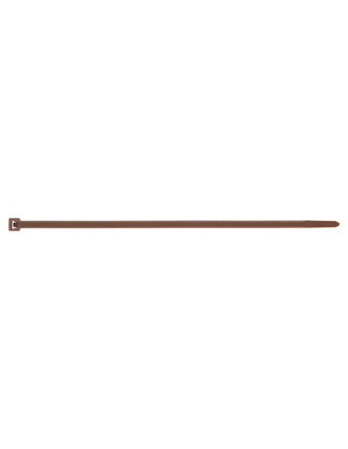 1 x Slangenklem RVS Nylon bruin 2,5 x 100