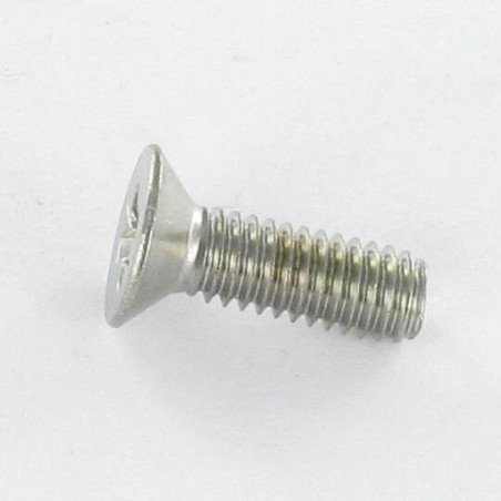 1 x Metalen schroeven gefreesde kop Phillips 2 M5X20 RVS A2