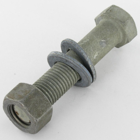50 x Bout (verkocht met moer) grote weerstand M16X60 2 Sluitring Klasse 8.8 hoge corrosiebestendigheid Thermisch verzinkt