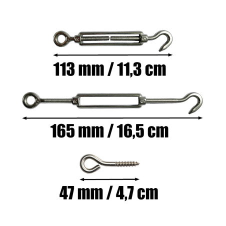 1 x Set van 30 meter roestvrijstalen kabel diameter 2