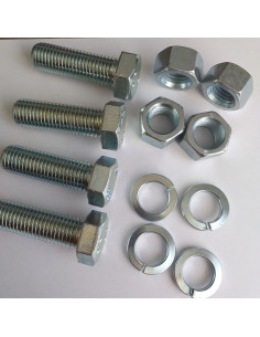 Zakje 4 Metalen schroeven zeskantkop TH M16X50 4 Moer 4...