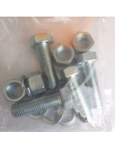 Zakje 4 Metalen schroeven zeskantkop TH M16X50 4 Moer 4... 2