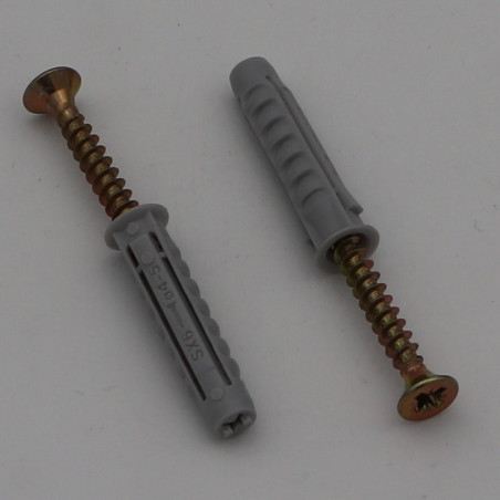 1 x Zakje van 2 Plug Fischer SX6 met 2 Schroeven