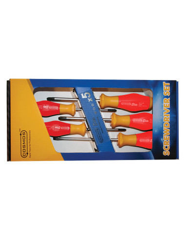 1 x Set van 5 Schroevendraaier voor elektricien