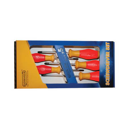 1 x Set van 5 Schroevendraaier voor elektricien