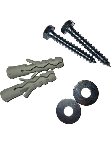 1 x KIT 2 Houtdraadbouten 6X40 MET2 Sluitring...