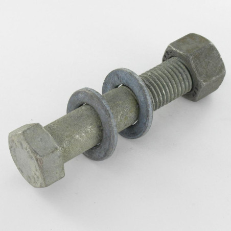 25 x Bout (verkocht met moer) grote weerstand M12X80 2 Sluitring Klasse 8.8 hoge corrosiebestendigheid Thermisch verzinkt