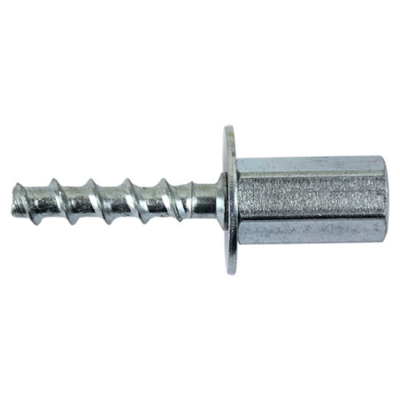 1 x Betonschroeven Vrouwelijk Wit verzinkt staal 6X55