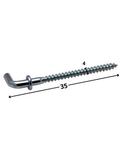 Schroefduimen to Houtschroeven to kraag 4X35 Wit verzinkt... 2
