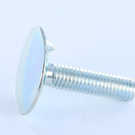 1 x Metalen schroeven gefreesde kop M8X30 bedraad op 20 2 NICOTS Wit verzinkt staal Klasse 6.8