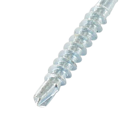 1 x Agglo houtschroeven medium gefreesde kop kartel TORX T20 4X35 bedraad op 24 Wit verzinkt staal RAL9010 zuiver wit