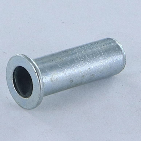1 x Blindklinkmoer platte kop Bolkopmoer M4X16.5 ACPB 25 Wit verzinkt staal
