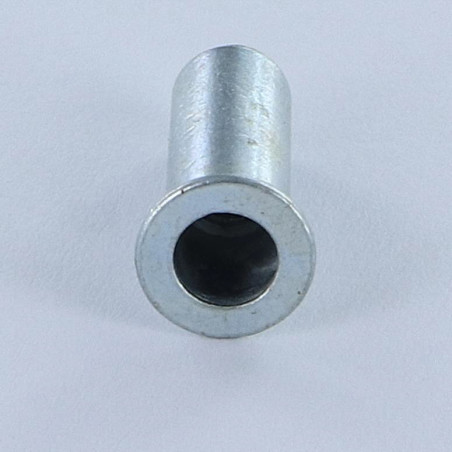 1 x Blindklinkmoer platte kop Bolkopmoer M4X16.5 ACPB 25 Wit verzinkt staal