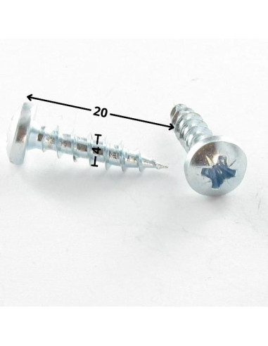 1 x Agglo houtschroeven PREMIUM ronde kop Pozi...