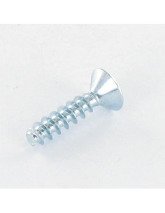 PVC-schroeven gefreesde kop Pozi 2,5X14 Wit verzinkt staal 2