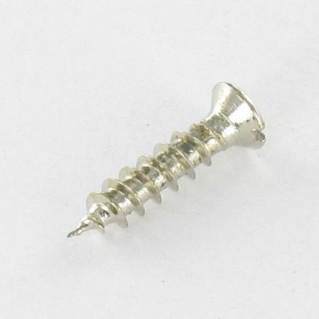 1 x Agglo houtschroeven gefreesde kop split 3X14 kopdiameter 5 Nikkelstaal microschroeven