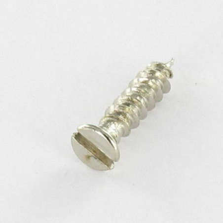 1 x Agglo houtschroeven gefreesde kop split 3.2X14 kopdiameter 4.7 Nikkelstaal