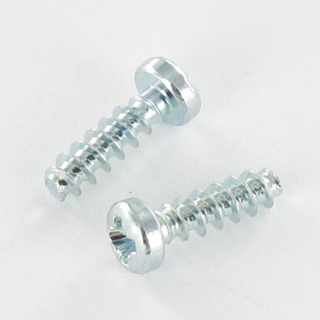1 x PVC-schroeven bol cilinderkop Pozi PZ6 3X16 Wit verzinkt staal microschroeven
