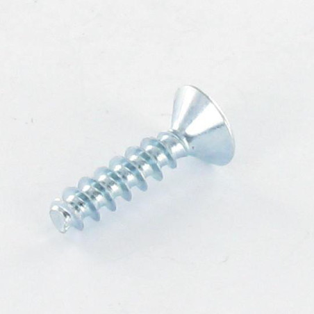 1 x PVC-schroeven gefreesde kop Pozi PZ7 4X12 Wit verzinkt staal