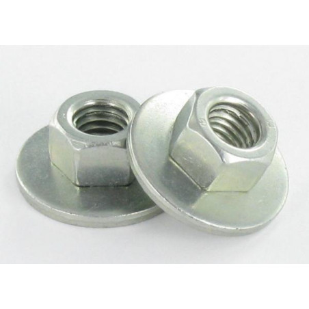1 x Moer Twolok cl (met conische sluitring) M5 Sluitring M5X15X6.65 Wit verzinkt staal