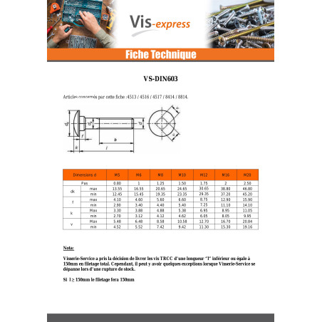 1 x Bout (verkocht met moer) Slotbouten M10X80 volledige draad Wit verzinkt staal