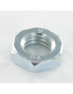 Lage zeskantmoer hm/tegenmoer M5 Wit verzinkt staal 2