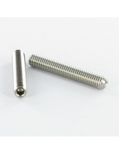 1 x Metalen schroeven zonder kop zeshoekig hol...