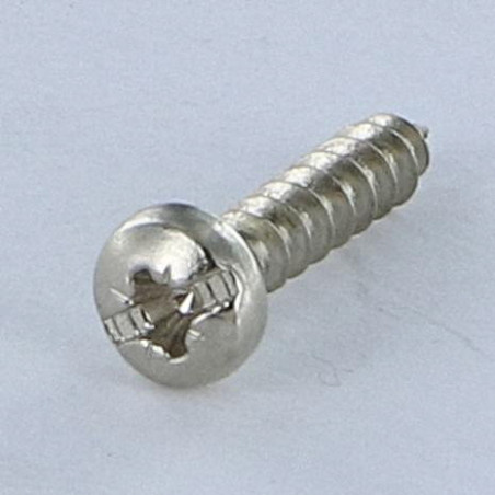 1 x Agglo houtschroeven ronde kop Pozi met split 3X15 Nikkelstaal microschroeven