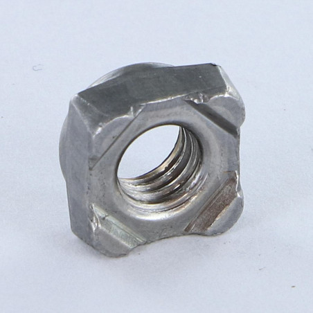 1 x Vierkante Moer om te lassen M12 19x19x9,5 Ruw staal