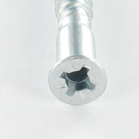 1 x Schroeven Zelftappende TF3 Pozi 7X40 SS kartel Wit verzinkt staal