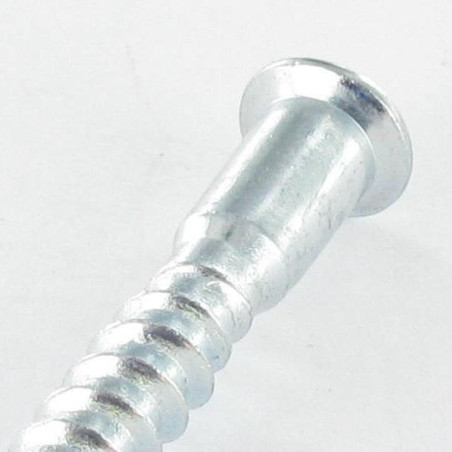 1 x Schroeven Zelftappende TF3 Pozi 7X40 SS kartel Wit verzinkt staal