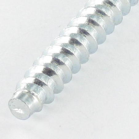 1 x Schroeven Zelftappende TF3 Pozi 7X40 SS kartel Wit verzinkt staal