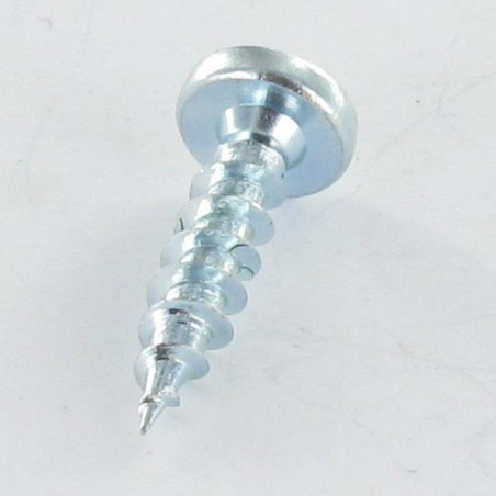 1 x Agglo houtschroeven PREMIUM ronde kop Pozi PZ7 4X13 Wit verzinkt staal