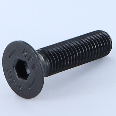 1 x Metalen schroeven FHC verzonken kop met zeskant print M10X40 Klasse 12.9 sleutel van 6 Ruw staal