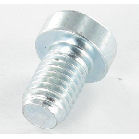 1 x Metalen schroeven CHC BTR lage kop M10X20 volledige draad sleutel van 7 Klasse 8.8 Wit verzinkt staal
