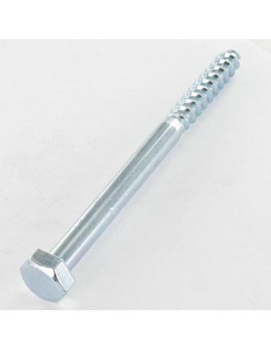 1 x Houtdraadbouten 10X280 bedraad op 130 Wit...