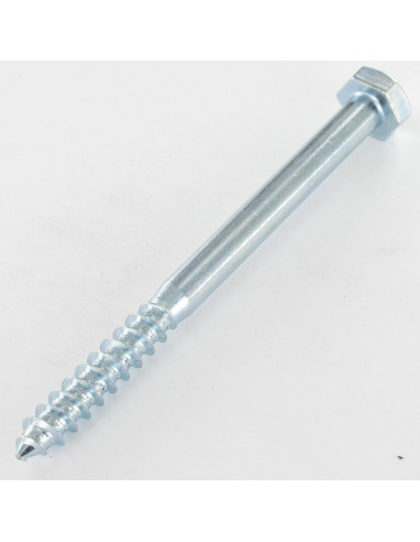 1 x Houtdraadbouten 10X280 bedraad op 130 Wit...