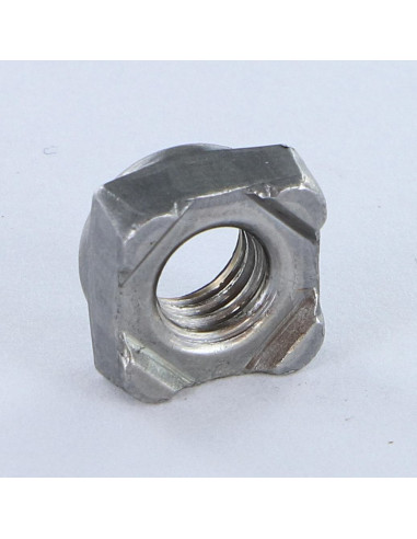 1 x Vierkante Moer om te lassen M10 17x17x8 Ruw...