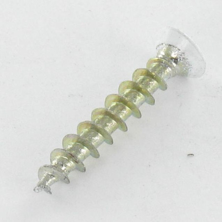 1 x PVC-schroeven gefreesde bolkop phillips 4.3X25 Wit verzinkt staal RAL9003 veiligheidswit