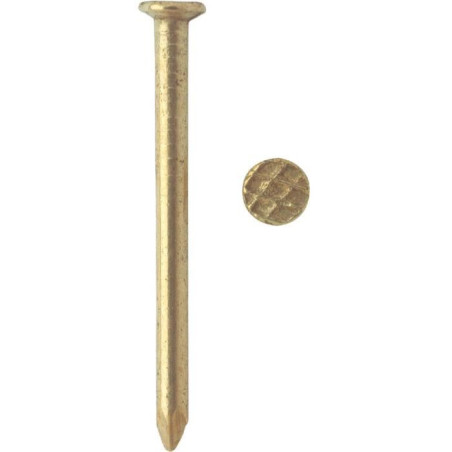 1 x Kg med punt Messing platte kop 1.8X16