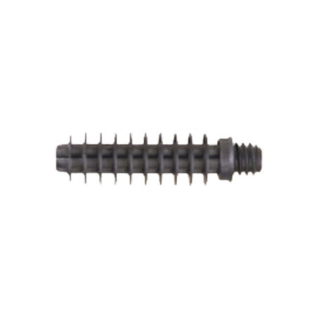 1 x Plug draad voor kraagflens M6X37 zwart nylon