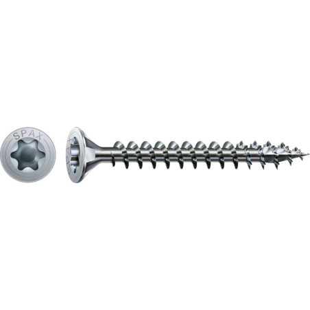 1 x SPAX Houtschroeven gefreesde kop TORX T20 4,5X50 volledige draad WIROX
