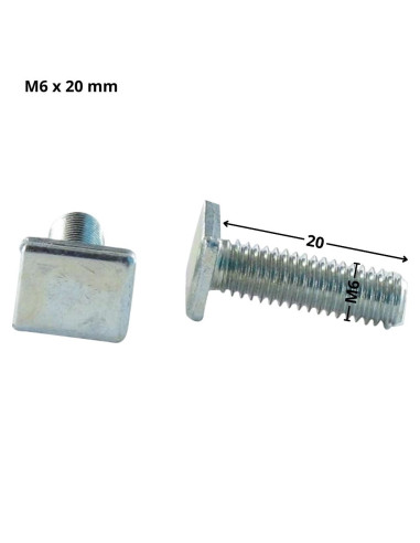 1 x Metalen schroeven rechthoekige kop M6X20...
