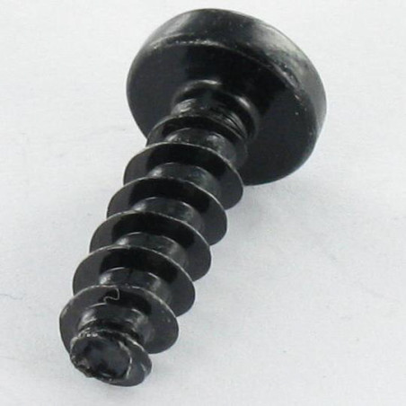 1 x PVC-schroeven bol cilinderkop Pozi PZ7 5X16 Zwart gegalvaniseerd staal