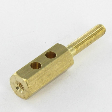 1 x TERMINAL CONTACT zeshoekig 10X46 bedraad op M5 TB3.50 Messing
