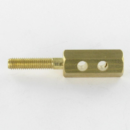 1 x TERMINAL CONTACT zeshoekig 10X46 bedraad op M5 TB3.50 Messing