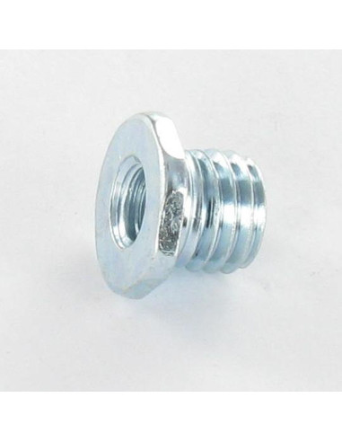1 x Draadbus afgetapt M12X12.5 binnen M8 Wit...