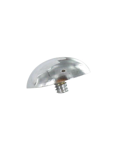 1 x Kopdop rond Messing chroom diameter 15...