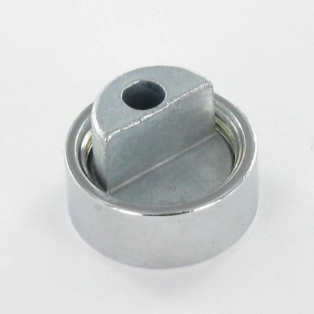 1 x Beugel / haak Messing chroom +BASIS Zamack voor spiegel 18