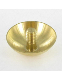 Kopdop RONDE. Messing diameter 15 stang M3X5.4 2
